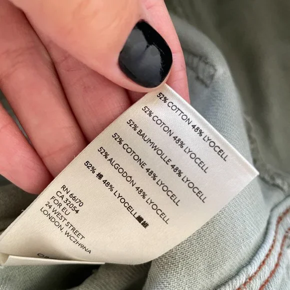 Anthropologie Green Wilder Utility Shorts Size 28 - Picture 8 of 10